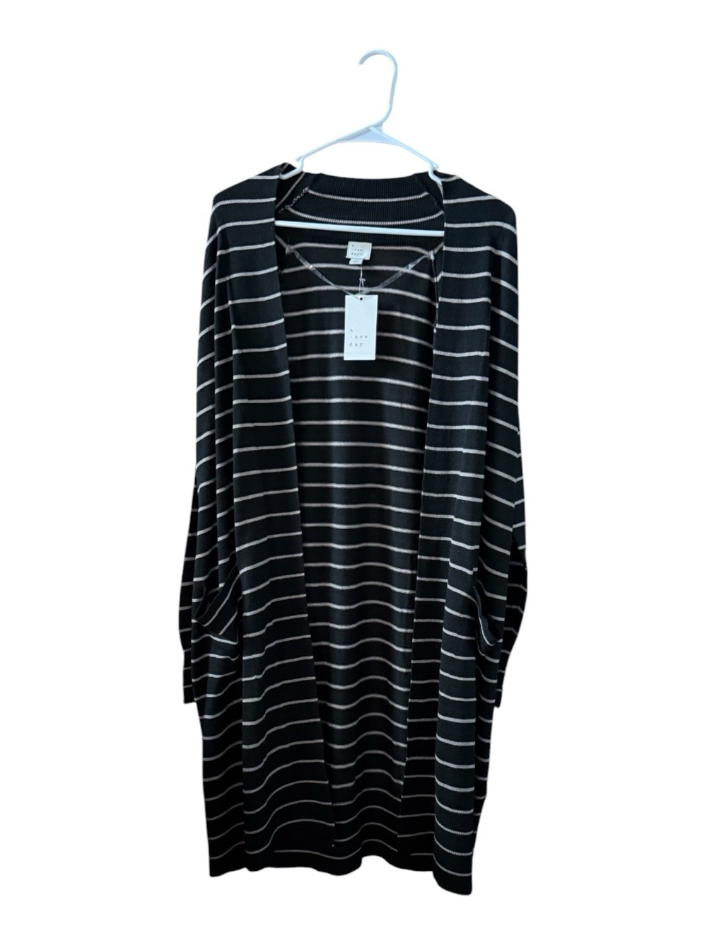 Target Black & Taupe Striped Cardigan